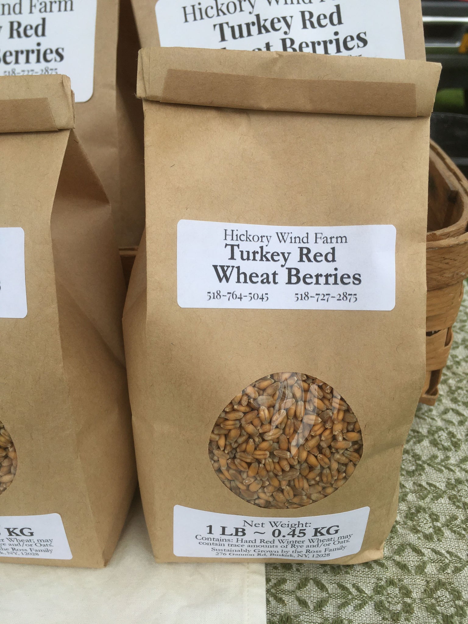 Turkey Red Heirloom Wheat Berries - 1 Pound Bag