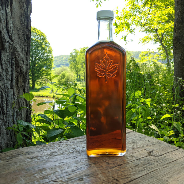500ml Glass Bottle - Grade A Pure New York Maple Syrup